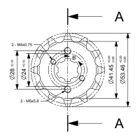 FORTE ПЕРІД SPROCKET, 13 ЗУБІВ (420), DERBI SENDA 00- / APRILIA 06- / GILERA 03-