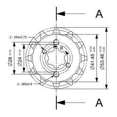 FORTE ПЕРІД SPROCKET, 13 ЗУБІВ (420), DERBI SENDA 00- / APRILIA 06- / GILERA 03-
