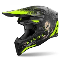 AIROH CROSS / ENDURO / ATV / QUAD WRAAAP DARKNESS КОЛІР ЗЕЛЕНИЙ FLUO/CZARNY/SZARY РОЗМІР L
