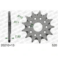 AFAM 2026/04 ШЕСТЕРНЯ ПЕРІД 2120 13 HONDA CR 125R '04-'07, CRF 250R/X '04-'17 SAMOOCZYSZCZAJACA (JTF1323.13SC) (LANC. 520)