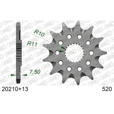 AFAM 2026/04 ШЕСТЕРНЯ ПЕРІД 2120 13 HONDA CR 125R '04-'07, CRF 250R/X '04-'17 SAMOOCZYSZCZAJACA (JTF1323.13SC) (LANC. 520)