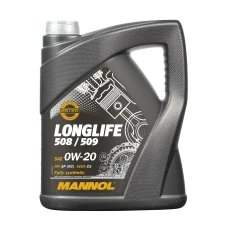 MANNOL НОВИЙ ТОВАР 07/2023 МАСТИЛО SILNIKOWY АВТО 0W20 LONGLIFE 508/509 5 LITROW (7722)