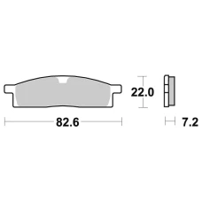 SBS BRAKEPADS КАРБОНОВОГО СРІБНИЙ