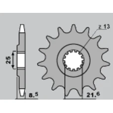 ПЕРЕДНЯ ЗІРКА CHT2137 15 KAWASAKI Z 1000 '07-'16 (JTF1537.15) (LANC. 525) (213715JT)