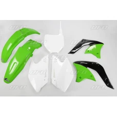 UFO КОМПЛЕКТ ПЛАСТІКОВ KAWASAKI KXF 250 '06 КОЛІР OEM (ZIELONY/BIALY) (KA204E999)