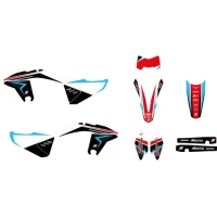 BLACKBIRD КОМПЛЕКТ НАЛІПОК (OKLEIN) FANTIC XX XE '21-'22 DREAM 4 КОЛІР ЧОРНИЙ БІЛИЙ ЧЕРВОНИЙ СИНІЙ