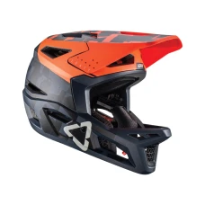 LEATT (2022) ШОЛОМ ВЕЛОСИПЕДИ MTB 4.0 GRAVITY V22 HELMET CORAL КОЛІР ЧОРНИЙ/ПОМАРАНЧЕВИЙ РОЗМІР L (59-60 CM)