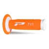 PROGRIP ПЕРЕМИКАЧІ PG791 ВИКЛЮЧЕНИЙ ROAD (22+25MM, DL.115MM) КОЛІР БІЛИЙ \/ КОЛІР ПОМАРАНЧ FLUO (DWUSKLADNIKOWE) (791-242) (PG791WH\/ORF) - зображення 1