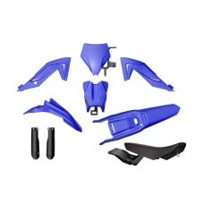 RACETECH (RTECH) 2025/12 КОМПЛЕКТ ПЛАСТІКОВ Z OSLONAMI ТЕЛЕСКОПІЧНИЙ I SIEDZENIEM TALARIA STING MX4 / MX5 / TL 4000 / 5500 '23-'25 КОЛІР СИНІЙ / ЧОРНИЙ