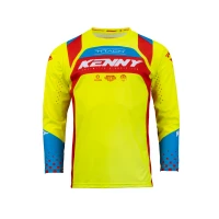 KENNY RACING СОРОЧКА CROSS/ENDURO МОДЕЛЬ TRACK KID/JUNIOR NEON YELLOW/RED КОЛІР CZERWONY/ZOLTY/BIALY РОЗМІР XXXXS