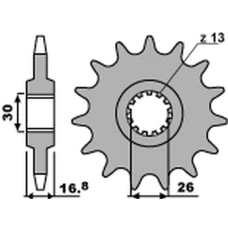 ПЕРЕДНЯ ЗІРКА PBR CHT 2068 15 18NC HONDA CBR 600F '99-'12, CBR 650F '14-'18, XL 1000V VARADERO '99-'13 (JTF1370.15) (LANC. 525) (STD.-1)