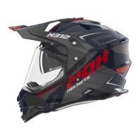 NOX ШОЛОМ OFFROAD / TRAIL DUOSPORT (DUAL) N312 VAPOR Z СКЛО I БЛЕНДА КОЛІР NIEBIESKI/CZARNY/CZERWONY РОЗМІР XXL