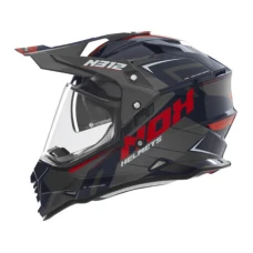 NOX ШОЛОМ OFFROAD / TRAIL DUOSPORT (DUAL) N312 VAPOR Z СКЛО I БЛЕНДА КОЛІР NIEBIESKI/CZARNY/CZERWONY РОЗМІР XXL
