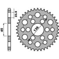 PBR ЗІРОЧКА ЗАД 4569 45 C45 YAMAHA 250 TRICKER 06-08, XG 250 TRICKER (LANC. 428) (JTR-BRAK)