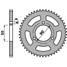 ЗАДНЯ ЗІРКА PBR 4612 46 F RIEJU 125 RS2 / NAKED 06-09 (JTR1081.46) (LANC. 428)