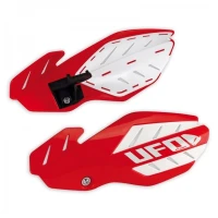 UFO КРИШКИ RAK (РУЧКА) FLAME HONDA CRF 250 '12-'17, CRF 450 '12-'16 КОЛІР CZERWONY/BIALY (Z КРІПЛЕННЯМИ)