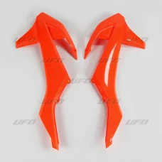 UFO КРИШКИ РАДІАТОРА KTM SX/SXF 16-18, EXC/EXC-F 17-19 КОЛІР КОЛІР ПОМАРАНЧ FLUO