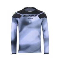 KENNY RACING СОРОЧКА CROSS/ENDURO МОДЕЛЬ FORCE FOG NEON GREEN КОЛІР ЧОРНИЙ/СІРИЙ РОЗМІР XXXL