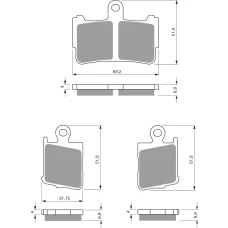 GOLDFREN ТОРМОЗНИЙ КОЛОДКИ 298 КЕРАМІЧНІ КАРБОНОВОГО AD