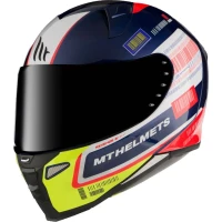 MT ПРОДАЖА ШОЛОМ INTEGRALNY REVENGE 2 RS A0 GLOSS PEARL BLUE КОЛІР NIEBIESKI/BIALY/ZOLTY FLUO РОЗМІР XS (ПРОЗОРИЙ СКЛО КОЗИРКА ДЛЯ ШОЛОМА)