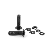 X-GRIP ПЕРЕМИКАЧІ (GRIPY) BRAAAAP GRIPS LOCK-ON-GRIP (З ПЕРЕХОДНИКАМИ ROLGAZU) GREY OPEN END (Z ОТВОРОМ) КОЛІР СІРИЙ