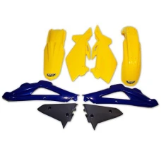 UFO КОМПЛЕКТ ПЛАСТІКОВ HUSQVARNA TC 125/250 '05-07 КОЛІР OEM (ZOLTY/NIEBIESKI/GRAFITOWY) (HU602E999)