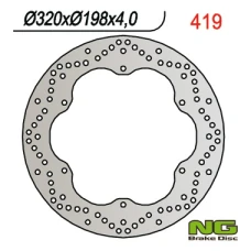 NG ДИСК ТОРМОЗНИЙ ПЕРІД YAMAHA XJ 900 DIVERSION 95-03 (320X198X4) (6X8,25MM)