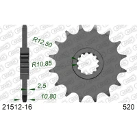 AFAM 2026/04 ШЕСТЕРНЯ ПЕРІД 2172 16 Z ГУМА YAMAHA FZ6 '09-'17, XJ6 '09-'15 (JTF1595.16RB) (LANC. 520)