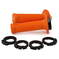 DOMINO ПЕРЕМИКАЧІ (GRIPY) ВИКЛЮЧЕНИЙ ROAD D-LOCK (Z ADAPTERAMI ROLGAZU - KTM, HUSQVARNA, GASGAS, HONDA, KAWASAKI, SUZUKI, YAMAHA) КОЛІР КОЛІР ПОМАРАНЧ