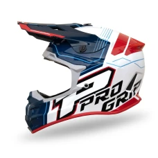 PROGRIP 2024/06 ШОЛОМ CROSS PG3080 ADVENTURE КОЛІР СИНІЙ БІЛИЙ ЧЕРВОНИЙ РОЗМІР S (3080-227) ( УПРАВЛІННЯ ECE 22R06 )