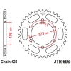 ЗАДНЯ ЗІРКА JR 707 49 CAGIVA 50 PRIMA СУПЕР SPORTS 92-95 (70749JT) (LANC. 520) - зображення 1