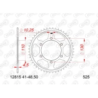 AFAM 2026/06 ШЕСТЕРНЯ ЗАД 4385 44 SUZUKI GSX 1000S '15-'24, GSX 950S '22-'24 (LANC. 525) (JTR1876.44)