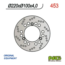 NG ДИСК ТОРМОЗНИЙ ПЕРІД SUZUKI BURGMAN 125/250 02-05 (220X100X4) 3 ОТВОРИ SR.10,5