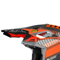 AIROH AVIATOR 3 PEAK WAVE ПОМАРАНЧЕВИЙ КОЛІР ХРОМ