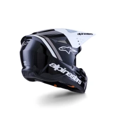 ШОЛОМ SHOT ALPINESTARS S-M3 RADIUM,КОЛІР ЧОРНИЙ З БІЛИМ, РОЗМІР S