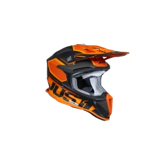 JUST1 ШОЛОМ J-18 F HEXA ORANGE/TITANIUM/BLACK L