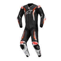 ALPINESTARS ШКІРА SUITE 1-PCS GP TECH V5 BLACK/WHITE/ FLUO ЧЕРВОНА 52