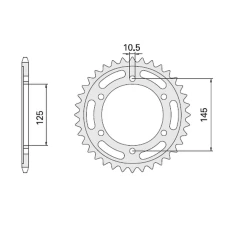 CHT ЗІРОЧКА ЗАД 865 44 YAMAHA FZ 750 (865-44)