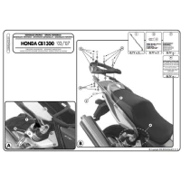 KAPPA СТЕЛАЖ БАГАЖНИКА ЦЕНТРАЛЬНОГО HONDA CB 1300/S (03-09) ( БЕЗ ВІНІЛ )
