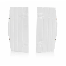 UFO 2024/01 КРИШКИ РАДІАТОРА (РЕШІТКИ) KTM SXF 250-350-450 16-18; SX 125-150 16-18; SX 250 17-18; KTM EXC-EXCF 250-350-450-400 17-19; HUSQVARNA FC 125 '16-'18, TC 125 '16-'18, TC 250 '17-'18, TE / TX / FE 250 / 350 / 450 '17-'19 КОЛІР БІЛИЙ