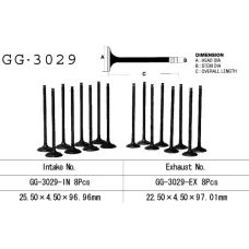 VESRAH КЛАПАН ВПУСКНИЙ SUZUKI RF 600R 9496 , GSXR 600W '92-93' (OEM: 12911-18E00) (1 ШТ.) (MADE IN JAPAN)