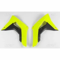 UFO КРИШКИ РАДІАТОРА HONDA CRF 250R-RX, CRF 450R-RX 18-19 КОЛІР ЖОВТИЙ FLUO