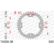 AFAM 2026/06 ШЕСТЕРНЯ ЗАД 4485 36 (448536) KYMCO KXR, KXU, MAXXER, MXU 250/300 '02-'15 (LANC. 520) (JTR1072.36)