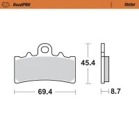 MOTO-MASTER BRAKEPADS ROADPRO SINTER ПЕРІД