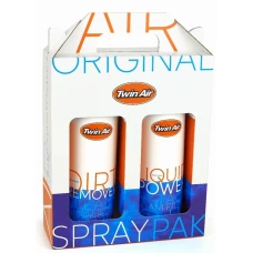 TWIN AIR LIQUID POWER SPRAY + LIQUID DIRT REMOVER SPRAY PAK МАТЕРІАЛ DO ОЧИЩЕННЯ I СМАЗКИ ФІЛЬТРІВ ПОВІТРЯ 2X500ML