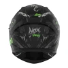 NOX ШОЛОМ INTEGRALNY (ПОВНИЙ FACE) Z БЛЕНДА N401 ZUMBI КОЛІР CZARNY\/ZIELONY FLUO МАТОВА РОЗМІР L - зображення 3