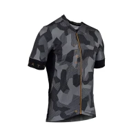 LEATT (НОВИНКА 2024) СОРОЧКА ROWEROWA MTB ENDURANCE 5.0 JERSEY CAMO КОЛІР  ЧОРНИЙ/ЖОВТИЙРОЗМІР M