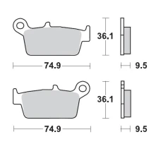 MOTO-MASTER КОЛОДКИ ДИСКОВІ ТОРМОЗНІ KH131 SINTER METAL OEM: 11 (SINTERPRO RACING) HONDA: CR 80-125-250-500, XR 250-400-600-650, KAWA