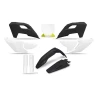 UFO 2025\/04 КОМПЛЕКТ ПЛАСТІКОВ (ПОВНИЙ KIT) Z OSLONAMI ТЕЛЕСКОПІЧНИЙ (АМОРТИЗАТОРІВ) HUSQVARNA TC 125 \/ 250 '23-'24, FC 250 \/ 350 \/ 450 '23-'24, FX 350 \/ 450 '23-'24, TX 300 '24, КОЛІР ЧОРНИЙ  \/ БІЛИЙ - зображення 1