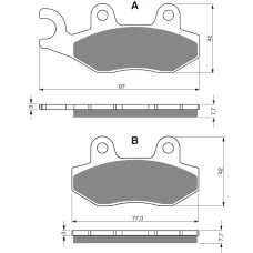 GOLDFREN ТОРМОЗНИЙ КОЛОДКИ 002 КЕРАМІЧНІ КАРБОНОВОГО S3